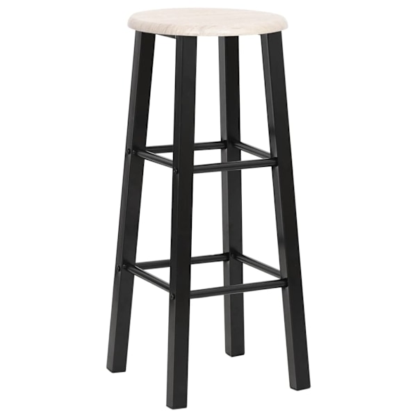 vidaXL Barstolar 2 st svart MDF Svart