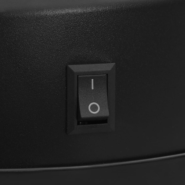 vidaXL Soptunna med automatisk sensor 30 L kolstål svart Svart