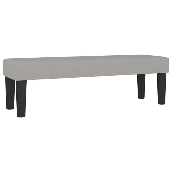 vidaXL Ramsäng med madrass ljusgrå 200x200 cm tyg Grå