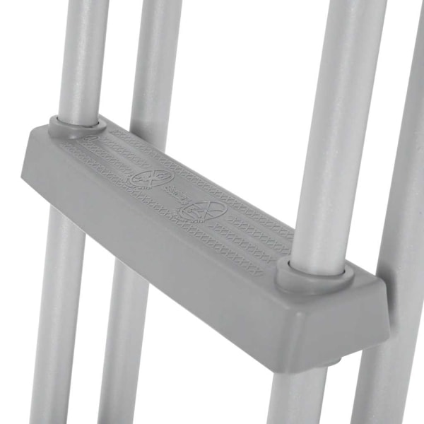 Bestway Poolstege Flowclear 4 steg 107 cm grå
