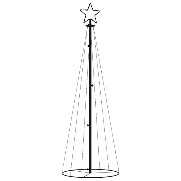 vidaXL Julgranskon färgglad 108 LEDs 70x180 cm Flerfärgsdesign