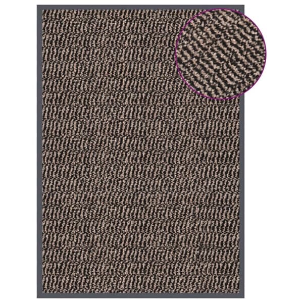 vidaXL Dörrmatta tuftad 40x60 cm mörkbrun Brun