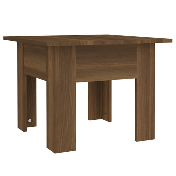 vidaXL Soffbord brun ek 55x55x42 cm konstruerat trä Brun