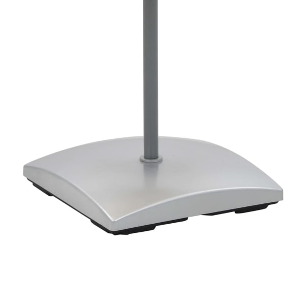 vidaXL Golvlampa med skärm av rispapper och aluminiumfot 130 cm Beige