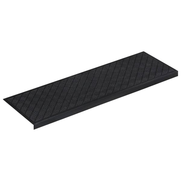 vidaXL Trappstegsmattor 10 st 25x75 cm gummi art