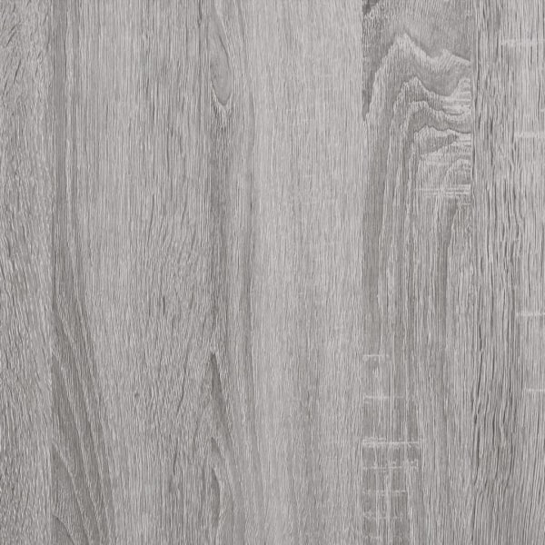 vidaXL Bokhylla grå sonoma 69,5x32,5x90 cm konstruerat trä Vit