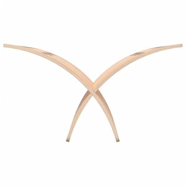 vidaXL Tidningsställ i trä Naturfärg Beige