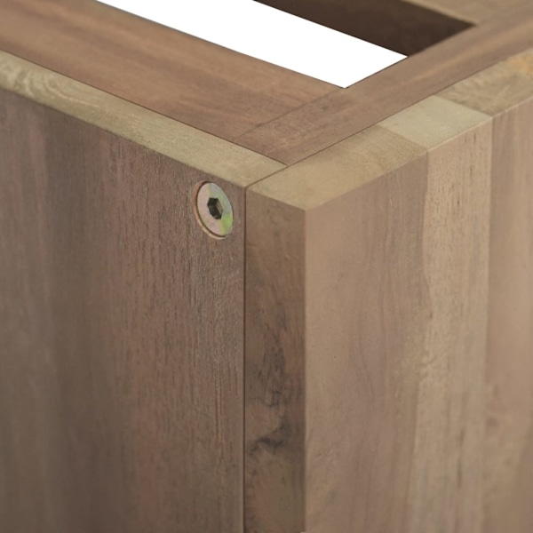 vidaXL Väggmonterat badrumsskåp 46x25,5x40 cm massiv teak Brun