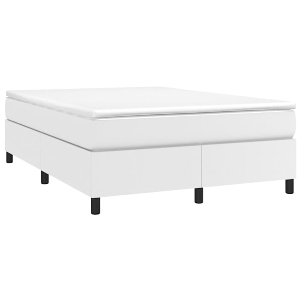 vidaXL Sängram vit 140x200 cm konstläder Vit