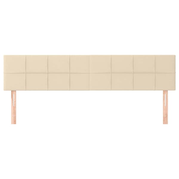 vidaXL Sänggavlar gräddvit 200x5x78/88 cm tyg Kräm