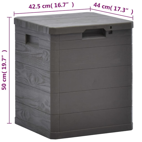 vidaXL Dynbox 90 L brun Brun