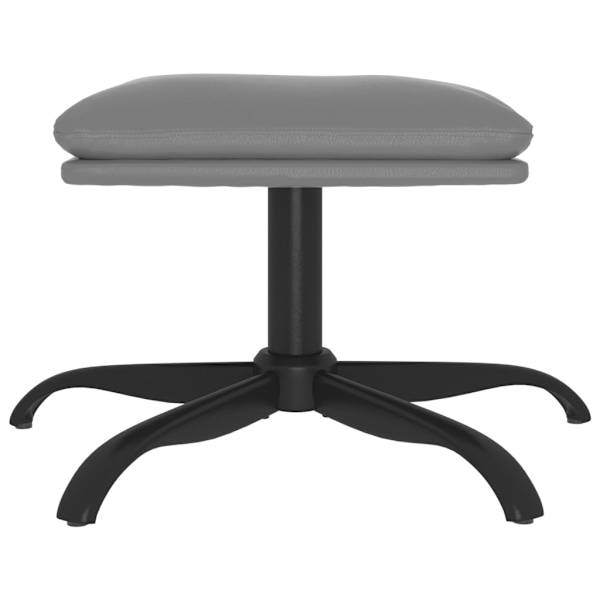 vidaXL Fotpall antracitgrå 60x60x36 cm konstläder Antracit