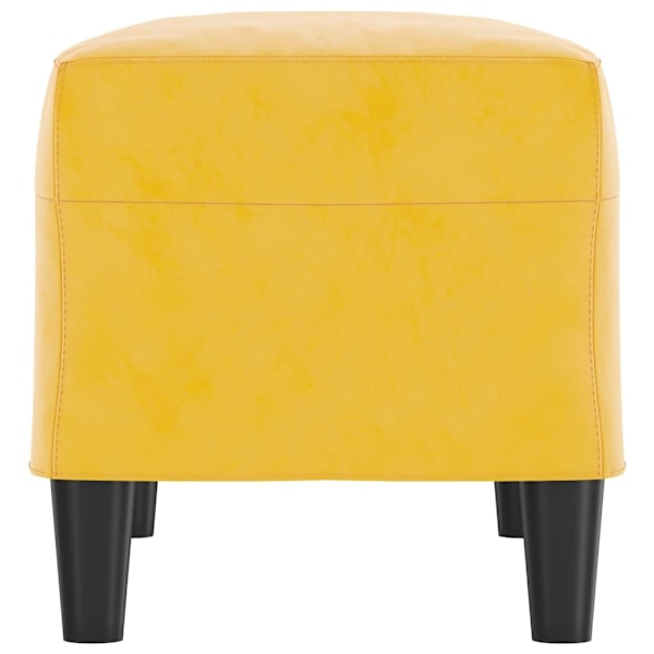 vidaXL Bänk gul 70x35x41 cm sammet Gul