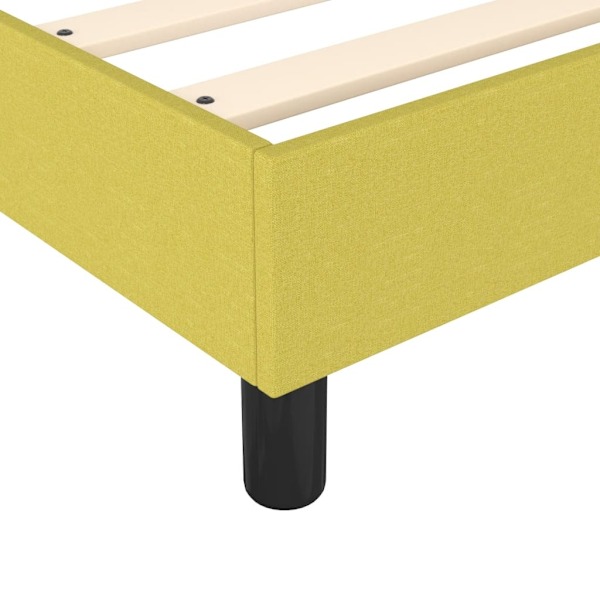 vidaXL Sängram utan madrass grön 200x200 cm tyg Grön