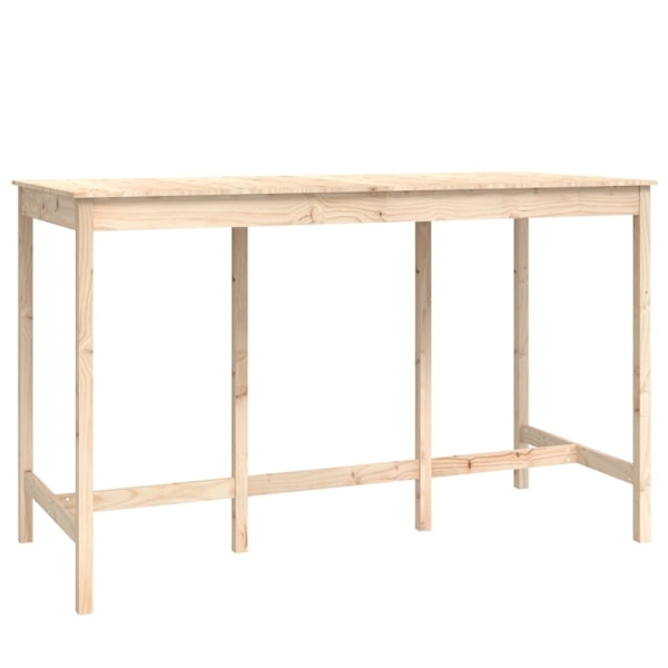 vidaXL Barmöbler 9 delar massiv furu Brun