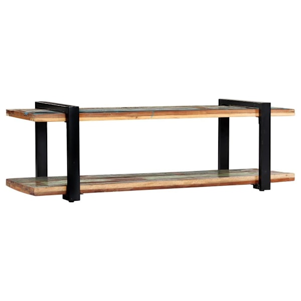 vidaXL TV-bänk 130x40x40 cm massivt återvunnet trä multifärg
