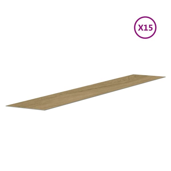 vidaXL Väggpaneler träimitation brun PVC 2,06 m² Brun