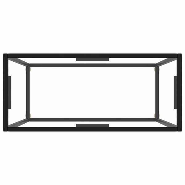 vidaXL Konsolbord transparent 80x35x75 cm härdat glas Transparent