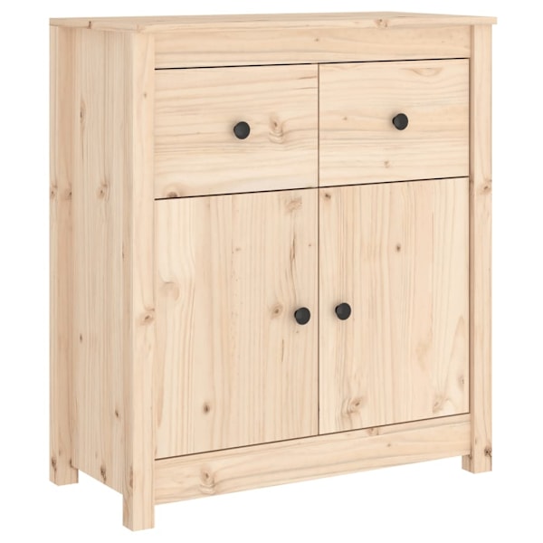 vidaXL Skänk 70x35x80 cm massiv furu Brun