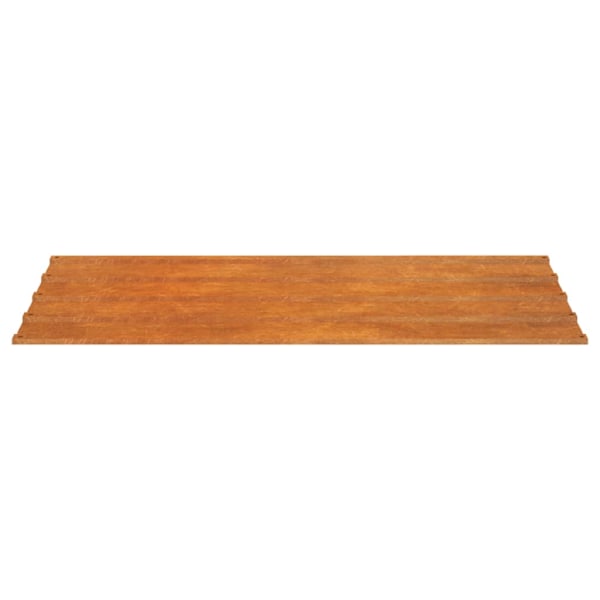 vidaXL Takplåt 12 st rostfärgad 80x44 cm rosttrögt stål Brun