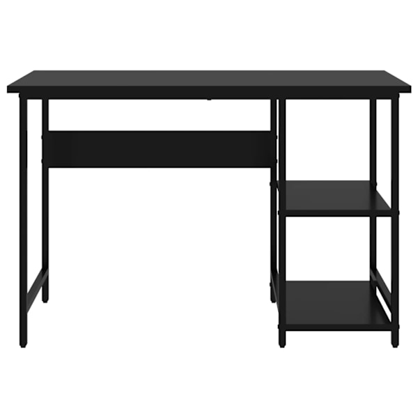 vidaXL Datorbord svart 105x55x72 cm MDF och metall Svart