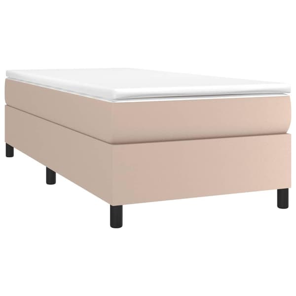 vidaXL Ramsäng cappuccino 80x200 cm konstläder Brun