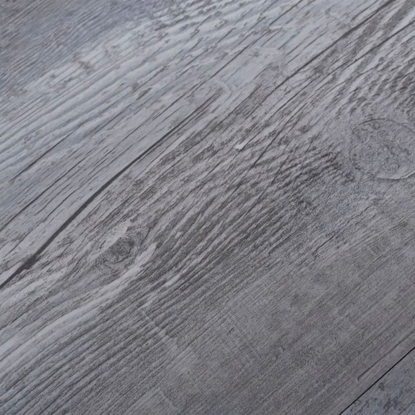 vidaXL Självhäftande PVC-golvbrädor 2,51 m² 2 mm mattgrå trä grå