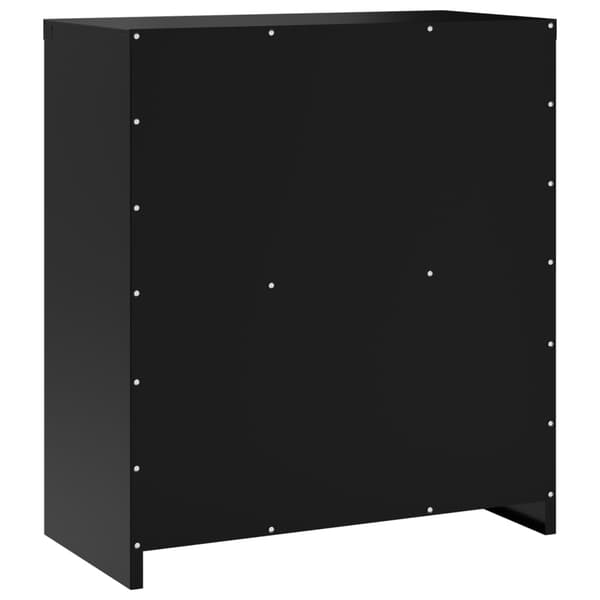 vidaXL Dokumentskåp svart 79x40x90 cm stål art
