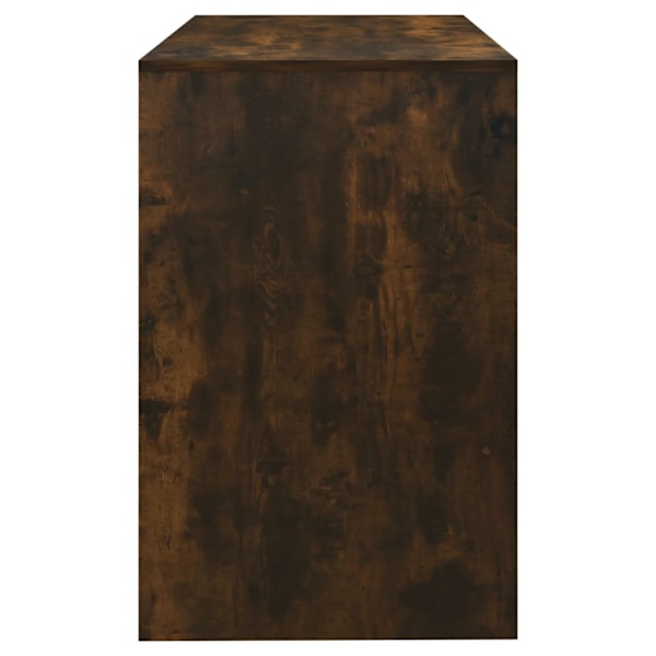 vidaXL Skrivbord rökfärgad ek 101x50x76,5 cm konstruerat trä Brun