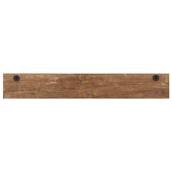 vidaXL Kroklist med 5 krokar 100x2,5x15 cm massivt återvunnet trä Brun