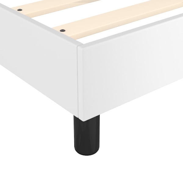 vidaXL Sängram vit 140x200 cm konstläder Vit