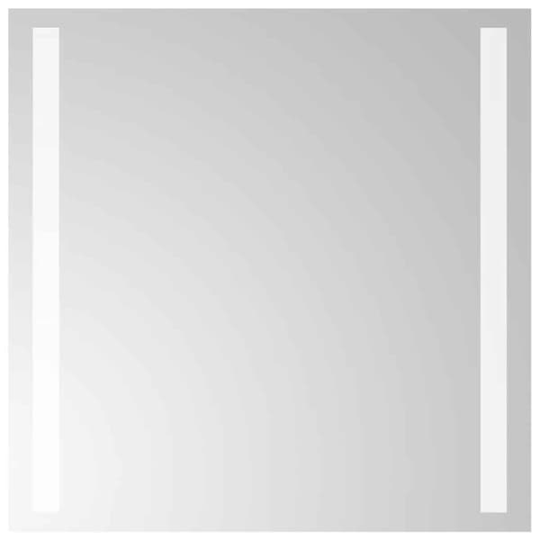 vidaXL Badrumsspegel LED 40x40 cm Transparent