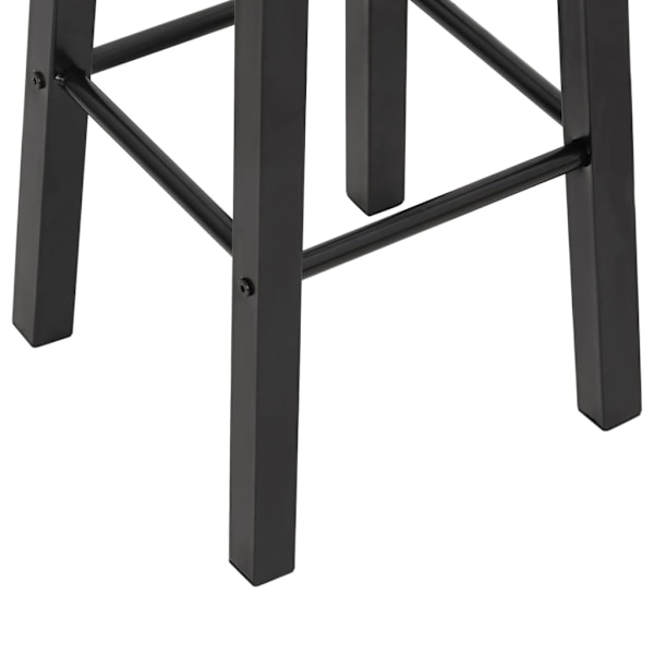 vidaXL Barstolar 2 st svart MDF Svart