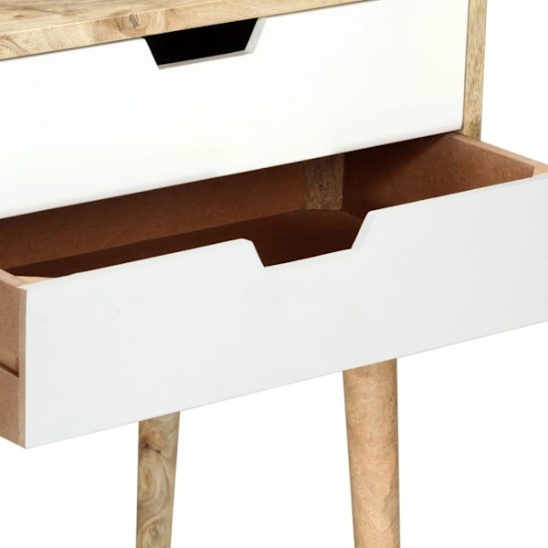 vidaXL Sängbord 47x35x59 cm massivt mangoträ multifärg