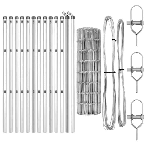 vidaXL Markfixerat Svetsat Stängsel 25 x 0,6 m (B x H) Silver