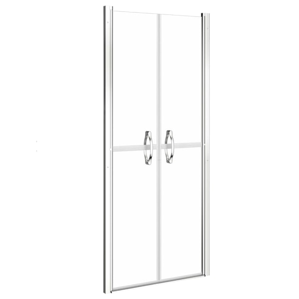 vidaXL Duschdörr klar ESG 101x190 cm Silver