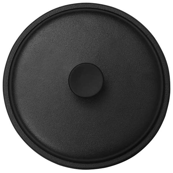 vidaXL Gryta Ø26,5 cm gjutjärn Svart