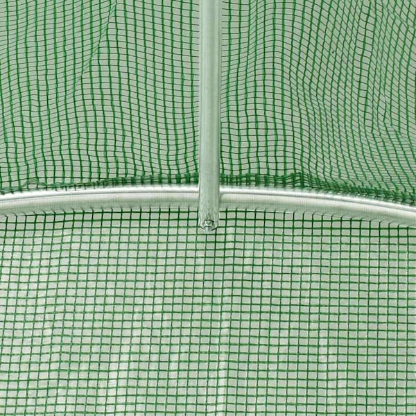 vidaXL Växthus med stålram grön 120 m² 20x6x2,85 m Grön