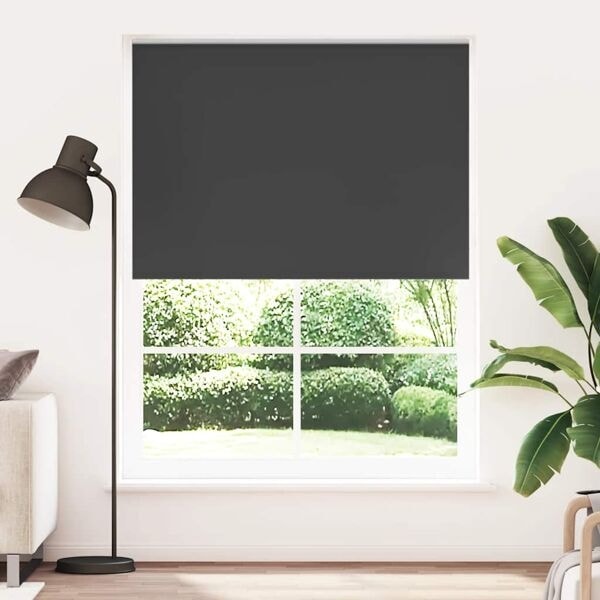 vidaXL Rullgardin svart 140 x 230 cm mörkläggande Svart