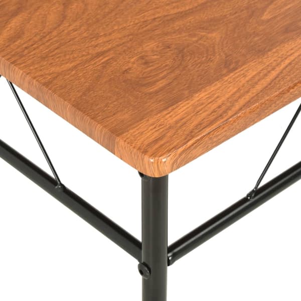 vidaXL Matstolar 2 st brun MDF Brun