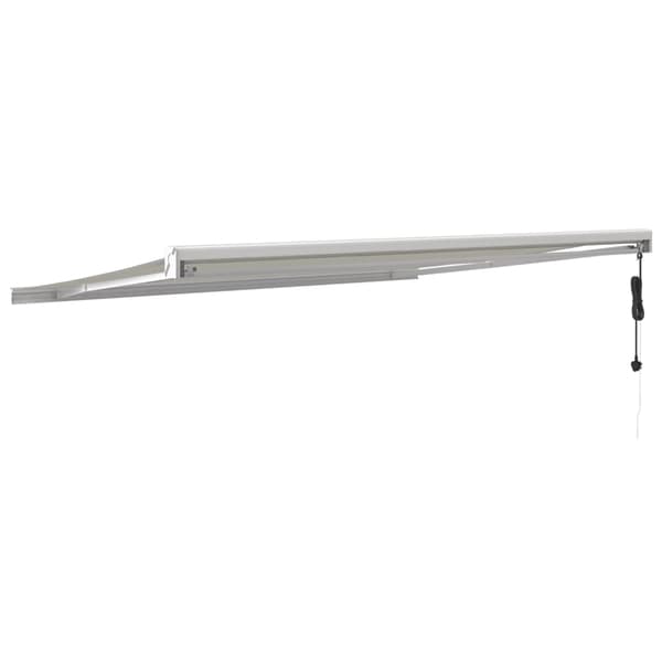 vidaXL Markis infällbar gräddvit 4,5x3 m tyg&aluminium Kräm