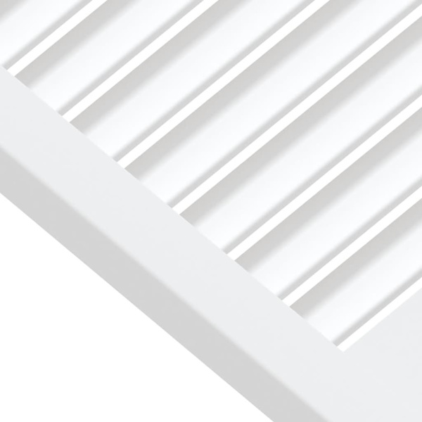 vidaXL Skåpluckor lamelldesign 4 st vit 61,5x39,4 cm massiv furu Vit