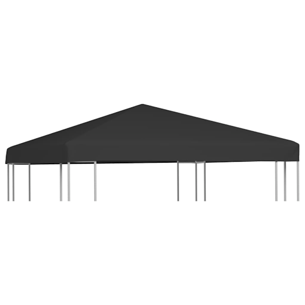 vidaXL Paviljongtak 270 g/m² 3x3 m svart Svart