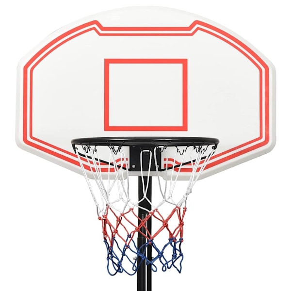 vidaXL Basketkorg med stativ vit 237-307 cm polyeten Vit