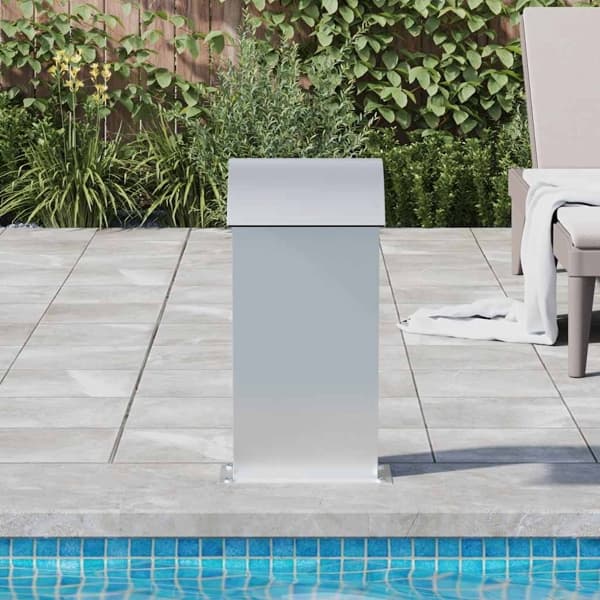 vidaXL Poolfontän 50x30x60 cm rostfritt stål 304 Silver