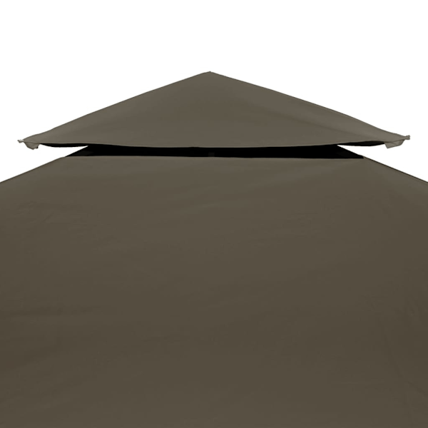 vidaXL Paviljongtak med ventilering 310 g/m² 4x3 m taupe Taupe