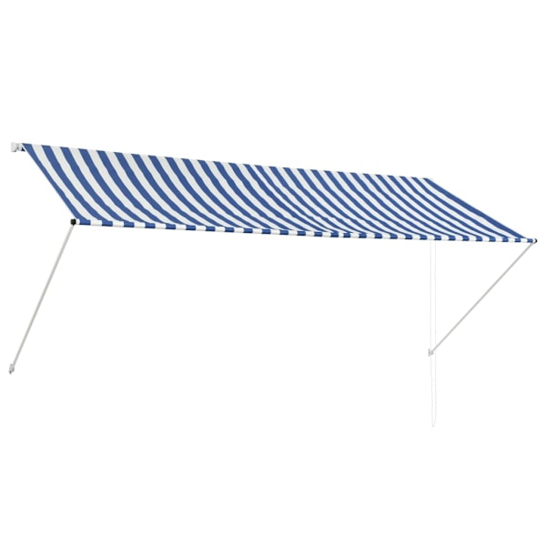 vidaXL Markis 300x150 cm blå och vit multifärg