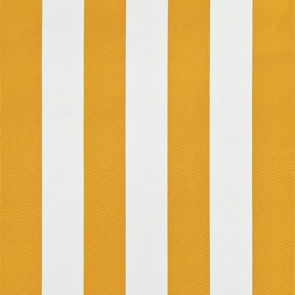 vidaXL Markis 100x150 cm gul och vit Gul