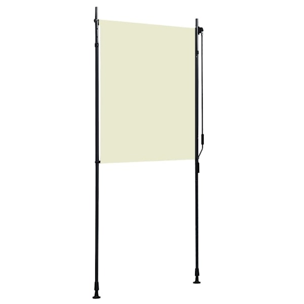 vidaXL Rullgardin utomhus 100x270 cm gräddvit Creme