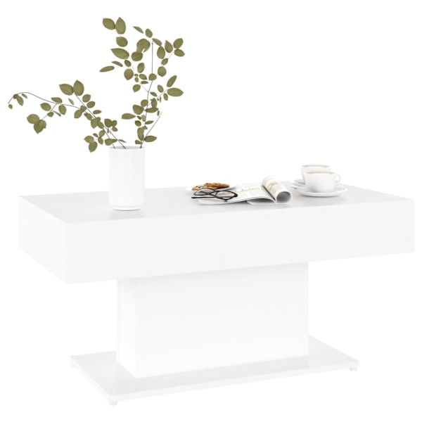 vidaXL Soffbord vit 96x50x45 cm konstruerat trä Vit